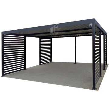 CarPort Premium - Wiata samochodowa 5x5 Antracyt - dodatkowa zabudowa ID945