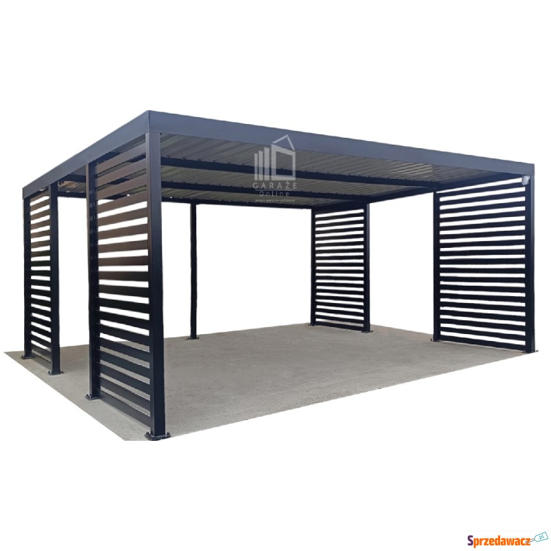 CarPort PREMIUM - Wiata samochodowa 6x6 Antracyt... - Garaże i wiaty - Rzeszów
