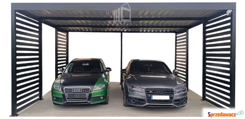 CarPort Premium Wiata samochodowa 6x6 Antracyt... - Garaże i wiaty - Mysłowice