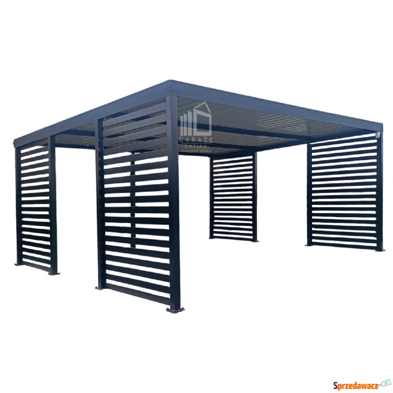 CarPort PREMIUM - Wiata samochodowa 6x6 Antracyt... - Garaże i wiaty - Wieliczka