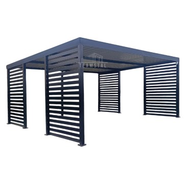 CarPort Premium - Wiata samochodowa 5x5 Antracyt - TS1024
