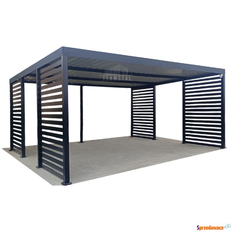 CarPort Premium - Wiata samochodowa 6x6 Antracyt... - Garaże i wiaty - Łęczyca