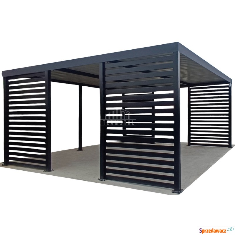 CarPort Premium - Wiata samochodowa 5x5 Antracyt... - Garaże i wiaty - Ruda Śląska