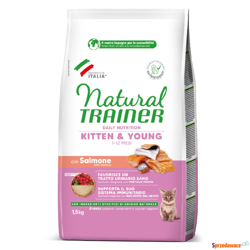 Natural Trainer Kitten, łosoś - 1,5 kg - Karmy dla kotów - Gdynia