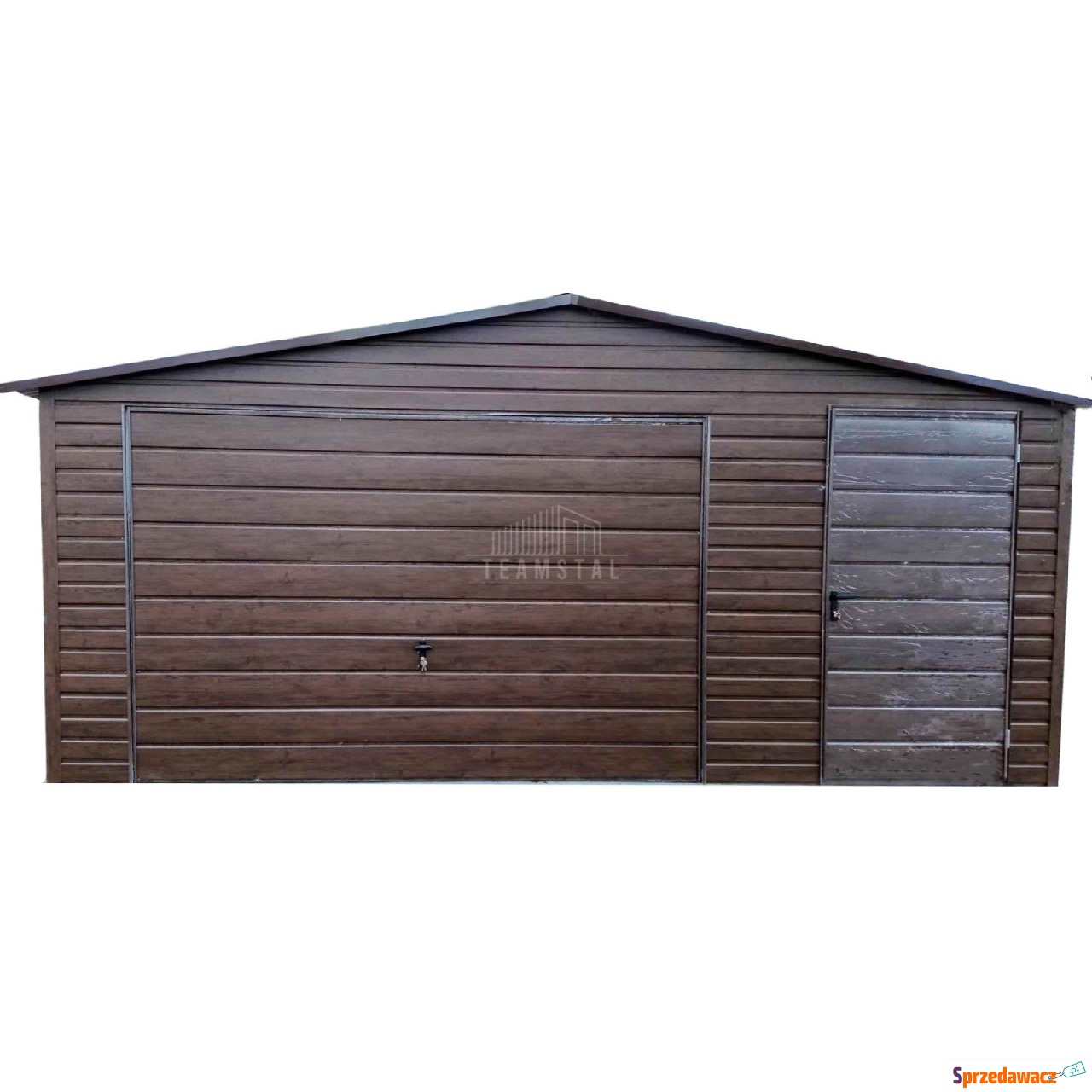 Garaż blaszany 5,5x6m Brama uc...