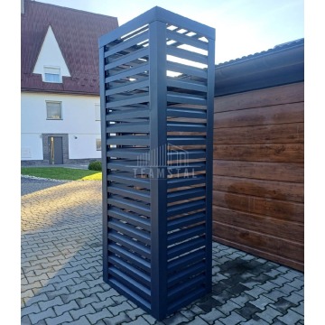 Osłona pompy ciepła 70x50x200 cm antracyt Zab... - Pozostała architektura... - Toruń - zdjęcie 3