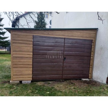 Garaż blaszany 4x7m Brama dwuskrzydłowa okno... - Garaże i wiaty - Toruń - zdjęcie 3