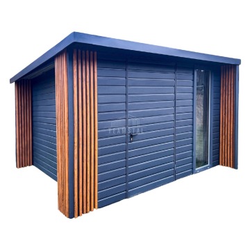Schowek Domek ogrodowy PREMIUM 3x3m wiata 0,5m drzwi okno Dekor z lameli TS991