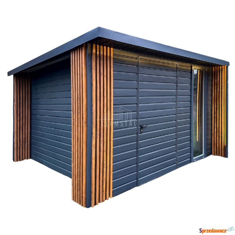 Schowek Domek ogrodowy PREMIUM 3x3m wiata 0,5m... - Pozostała architektura... - Września