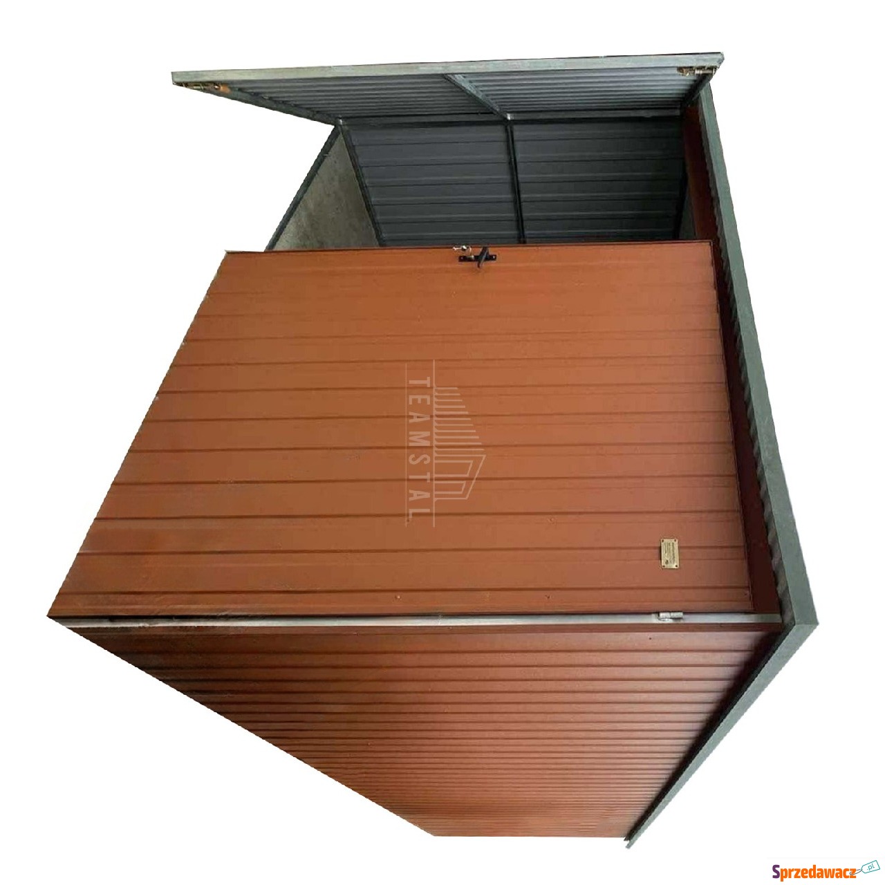 Garaż blaszany 3x6m Brama dwus...