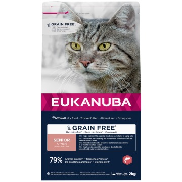 Eukanuba Senior Grain Free, z łososiem - 2 x 10 kg
