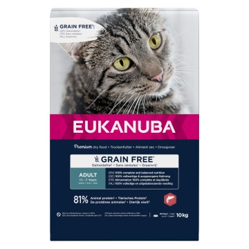 Eukanuba Adult Grain Free, z łososiem - 2 x 10 kg