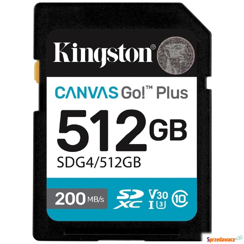 Kingston SDXC Canvas Go Plus Gen4 512GB C10 UHS-I... - Karty pamięci, czytniki,... - Radom
