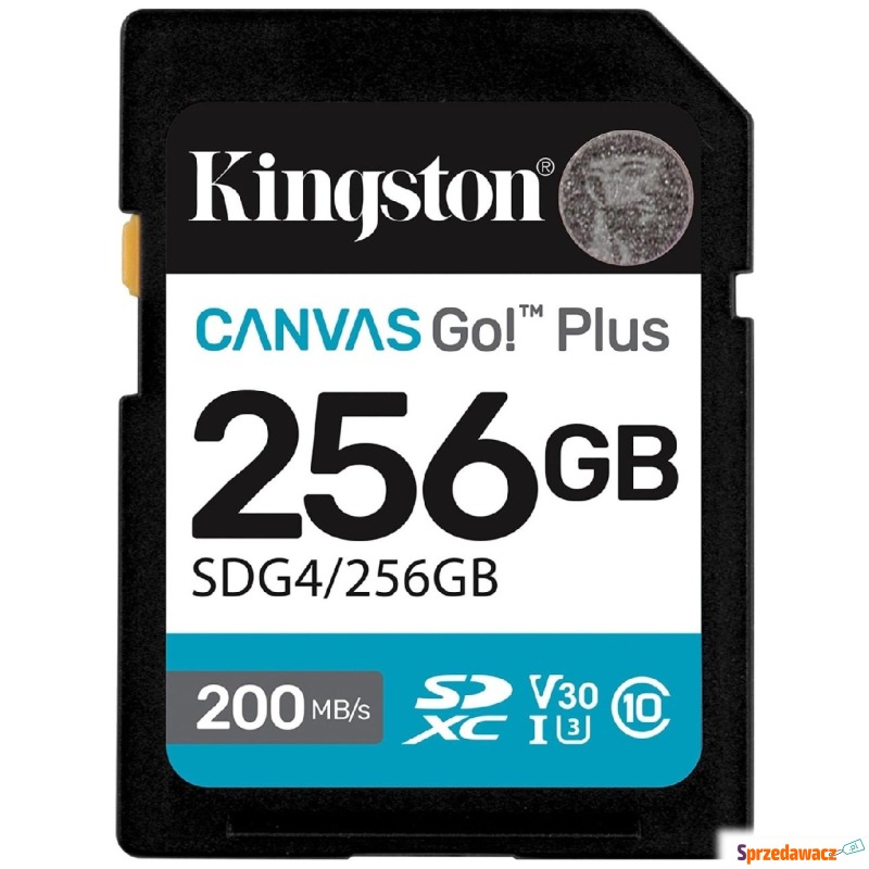 Kingston SDXC Canvas Go Plus Gen4 256GB C10 UHS-I... - Karty pamięci, czytniki,... - Gorzów Wielkopolski