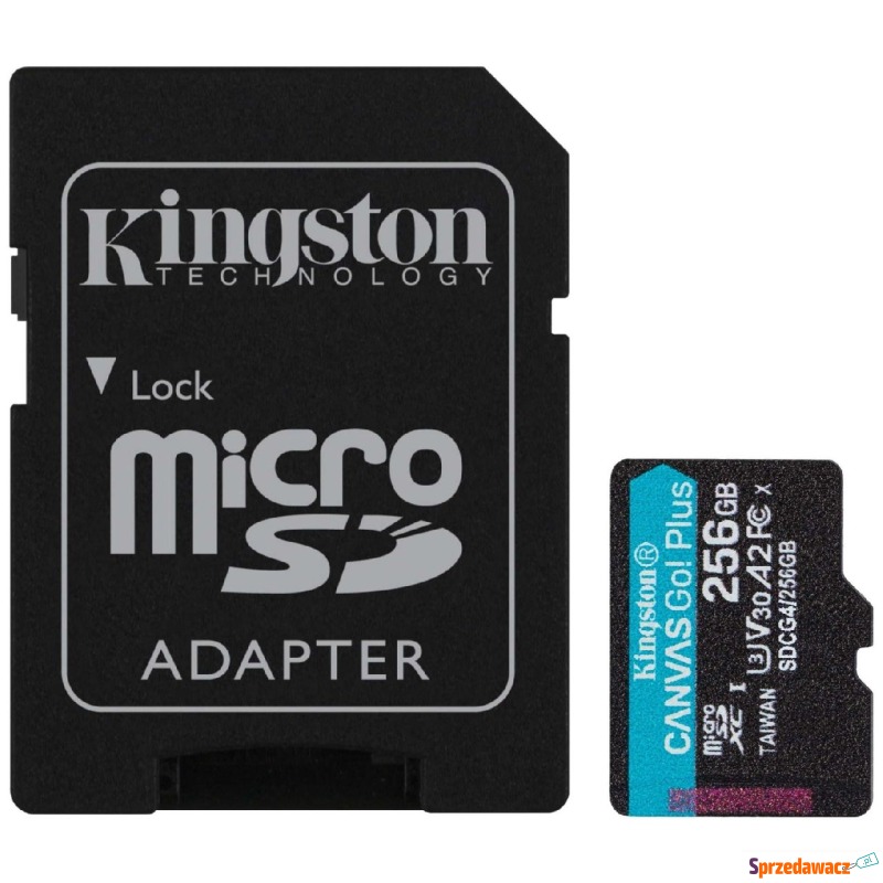 Kingston microSDXC Canvas Go! Plus Gen4 256GB... - Karty pamięci, czytniki,... - Sosnowiec