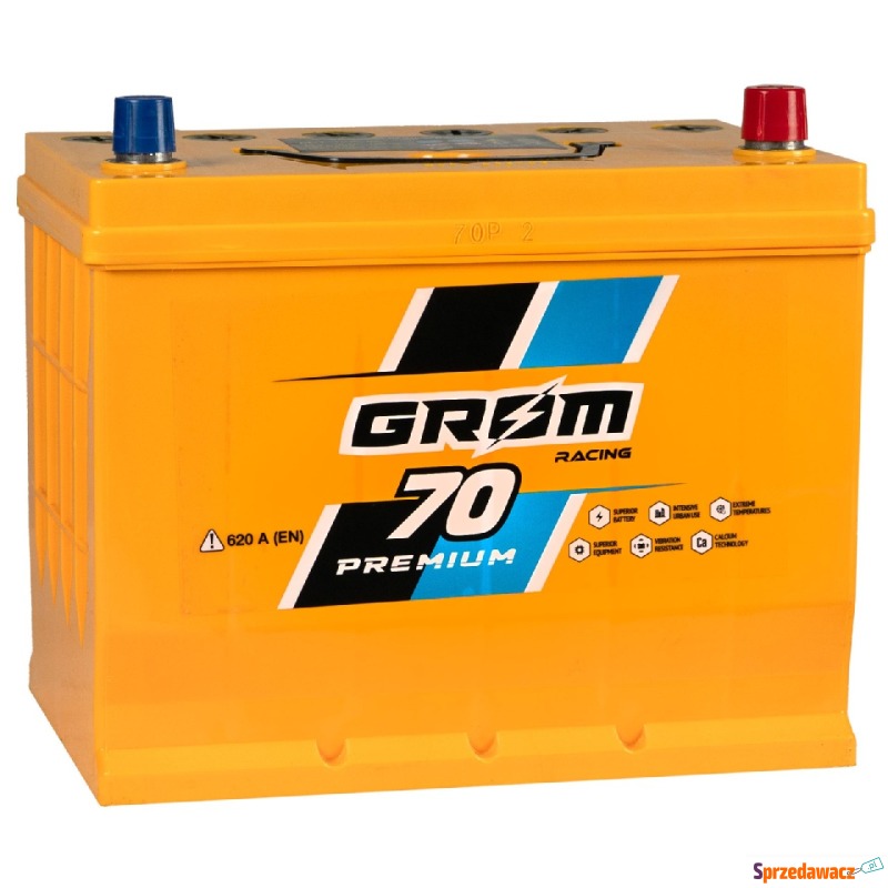 Akumulator 70Ah Grom Racing 620A Japan P+ - Akumulatory - Kraków