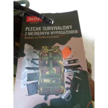 Plecak survivalowy z niezbędnym wyposażeniem - Plecaki - Żory - zdjęcie 1