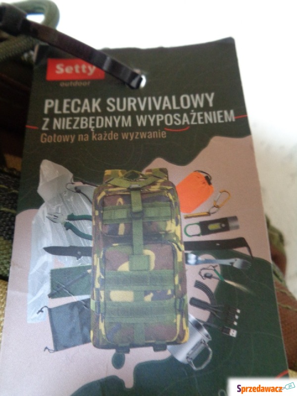 Plecak survivalowy z niezbędnym wyposażeniem - Plecaki - Żory
