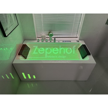 Wanna z hydromasażem LS-4420 150cmx75cmx58cm PRAWA chromoterapia podgrzewacz