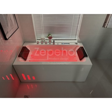 Wanna z hydromasażem LS-4420 150cmx75cmx58cm LEWA chromoterapia podgrzewacz