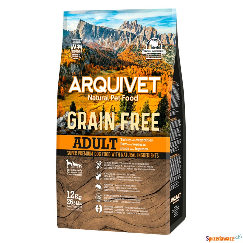 Arquivet Dog Grain Free, indyk...