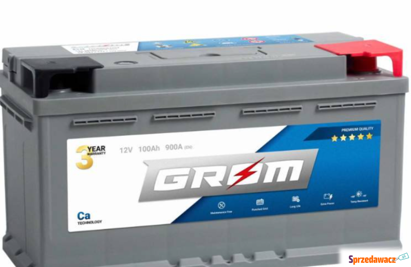 Akumulator 100Ah 900A GROM Premium