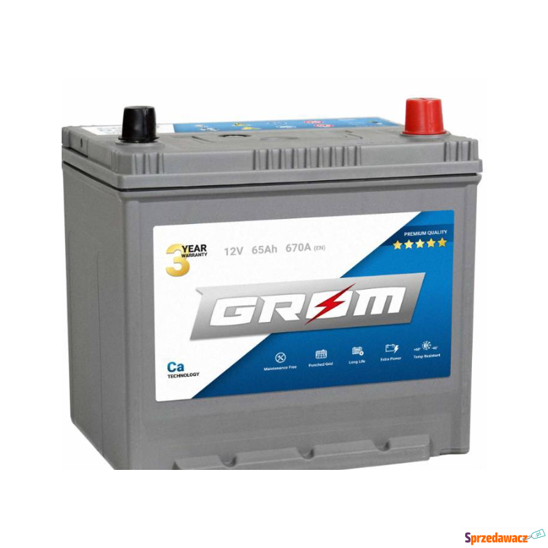 Akumulator 65Ah 520A GROM Premium...