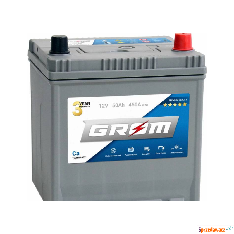 Akumulator 50Ah 450A GROM Premium...