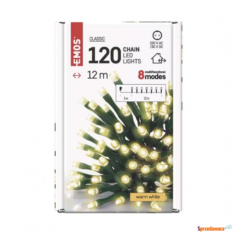 Łańcuch D4AW09, ciepła biel, IP44