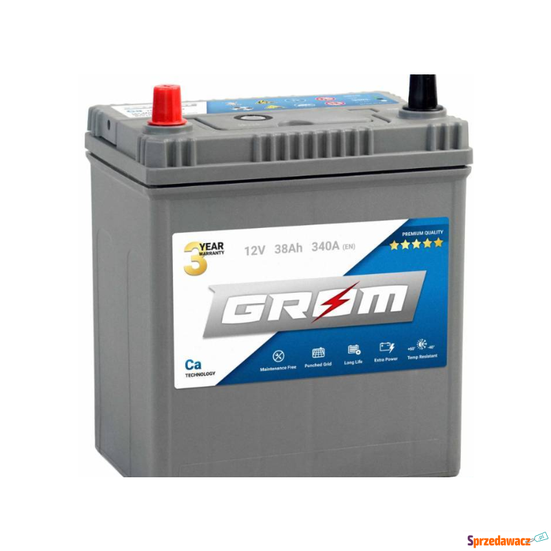 Akumulator 38Ah 340A GROM Premium...