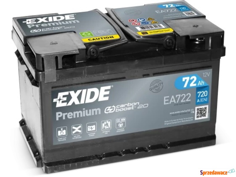 Akumulator 72Ah 720A Exide Premium