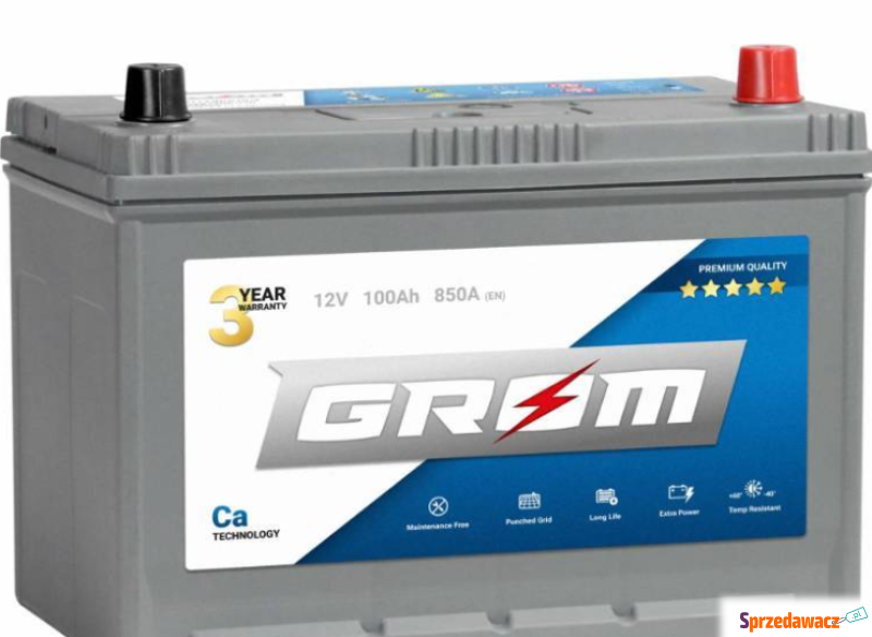 Akumulator 100Ah 850A GROM Premium...