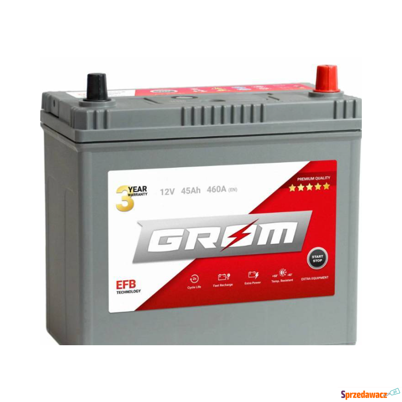 Akumulator 45Ah 460A Grom Efb...