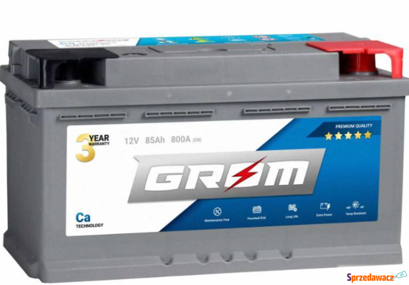 Akumulator 85Ah 800A GROM Premium