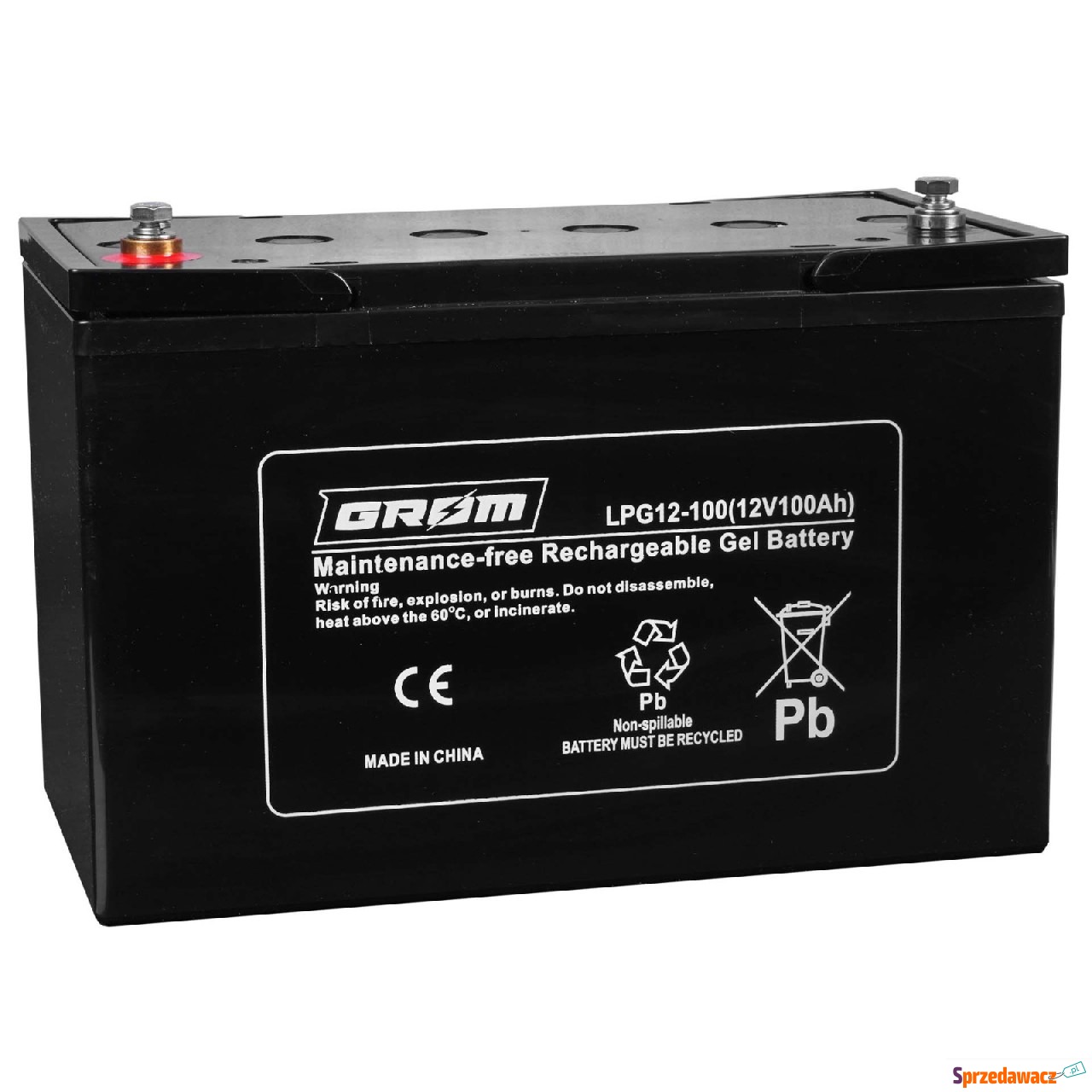 Akumulator żelowy 100Ah GROM 12V...