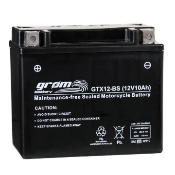 Akumulator 10Ah 180A Grom Gtx12-bs 12V