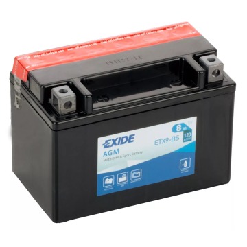 Akumulator motocyklowy 8Ah 120A Exide Etx9-bs 12V