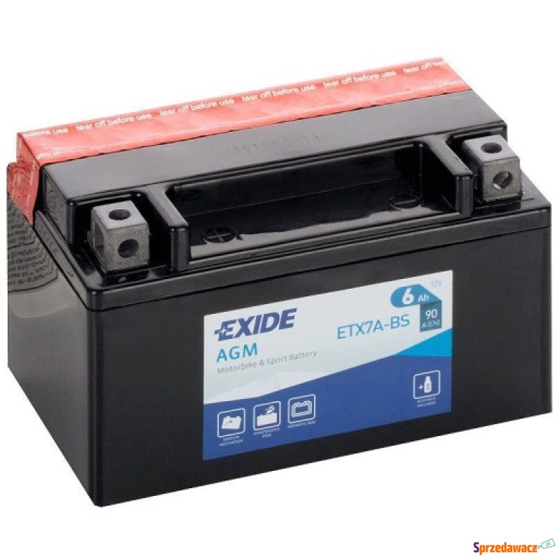 Akumulator motocyklowy 6Ah 90A Exide Etx7a-bs... - Układ elektryczny - Oświęcim