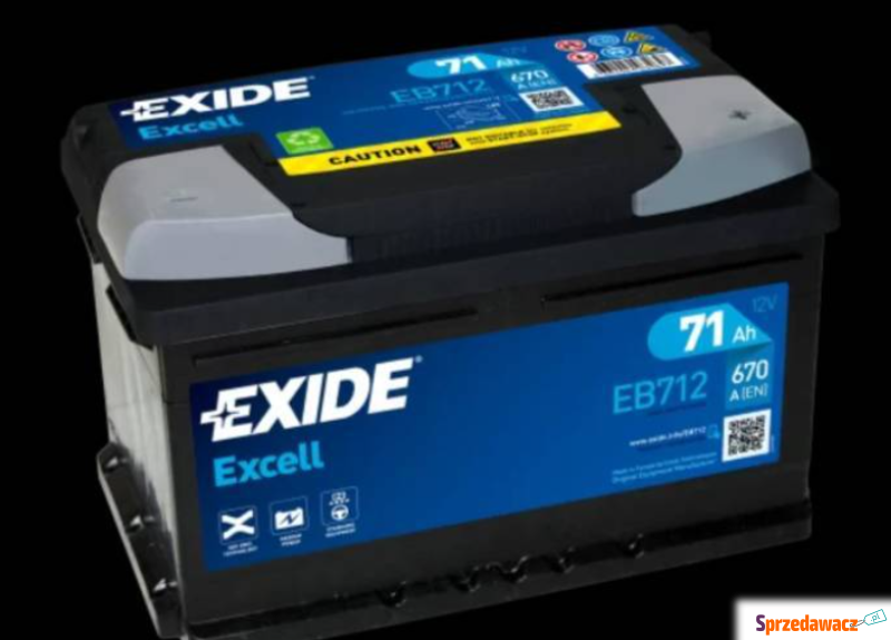 Akumulator 71Ah 670A EN Exide Excell