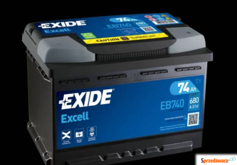 Akumulator 74Ah 680A Exide Excell - Akumulatory - Siedlce