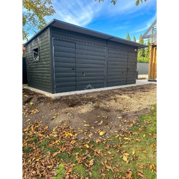 Garaż blaszany Schowek 6x3m 2x brama uchylna 2x... - Garaże i wiaty - Toruń - zdjęcie 3
