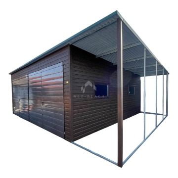 Garaż blaszany 7x6m wiata 1,6m 2x Brama dwusk... - Garaże i wiaty - Płock - zdjęcie 1