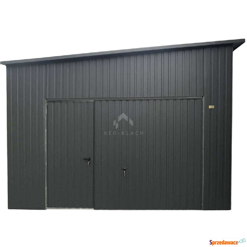 Garaż blaszany 4,5x10m 2x brama uchylna 2x drzwi... - Garaże i wiaty - Bydgoszcz
