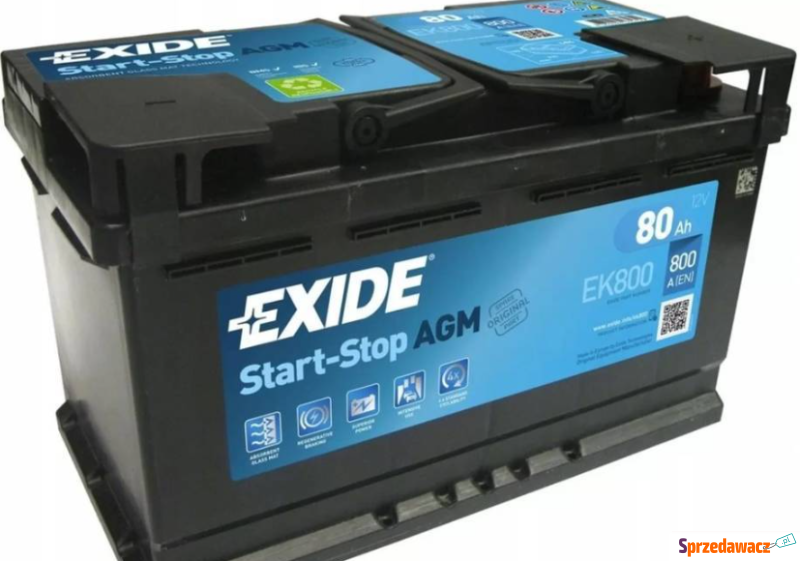 Akumulator 80Ah 800A  Exide AGM...