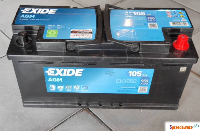 Akumulator 105Ah 950a Exide AGM...