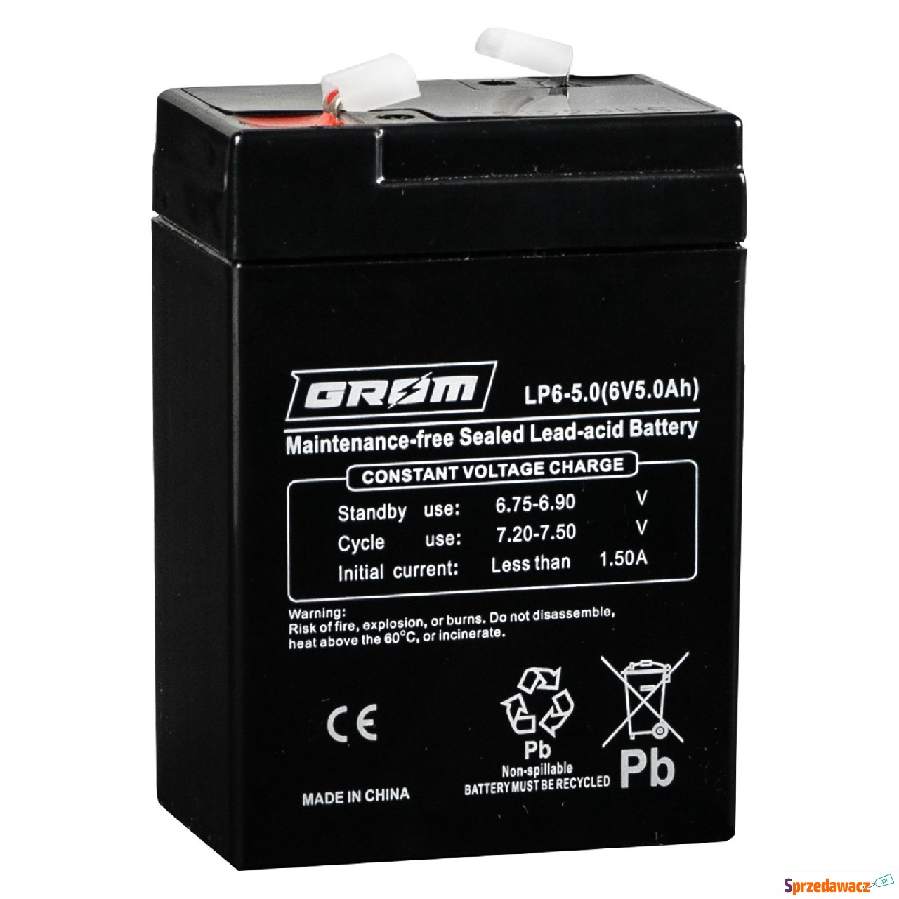 Akumulator 5.0Ah 6V Grom LP6-5.0