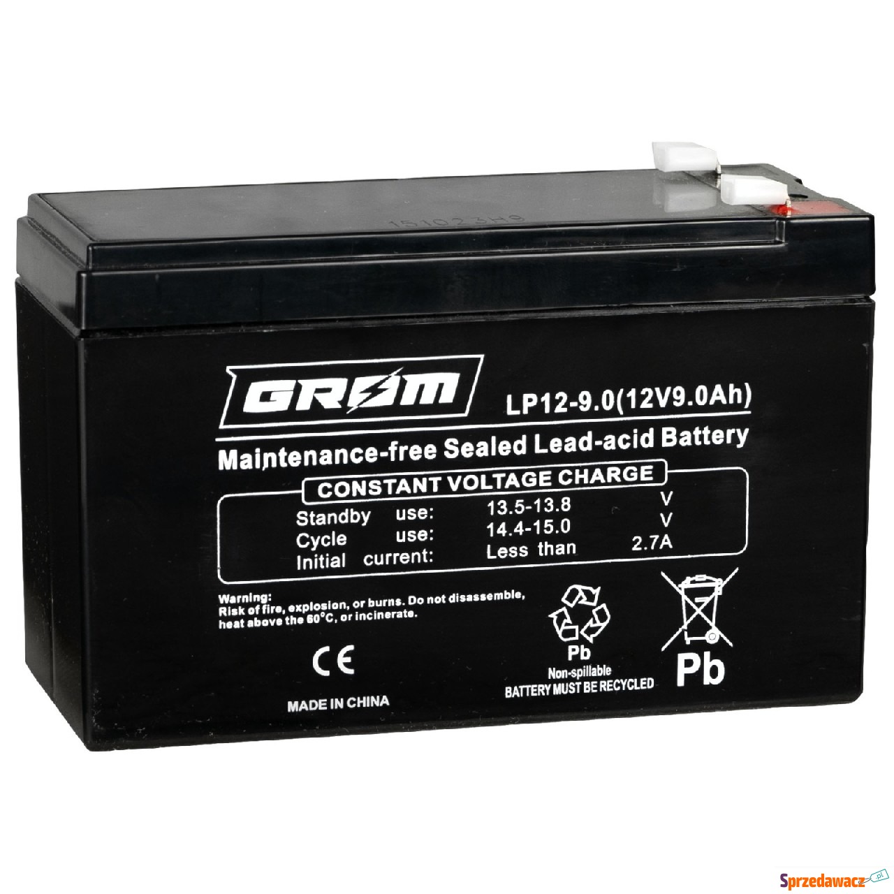 Akumulator 12V 9Ah Grom LP12-9.0