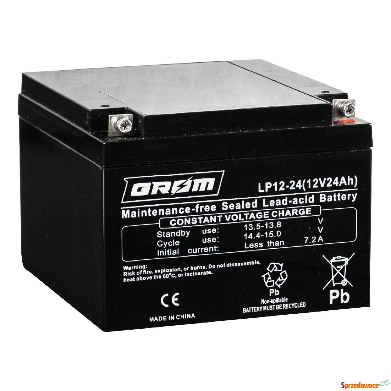 Akumulator 12V 24Ah Grom LP12-24