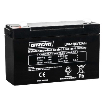 Akumulator 12Ah 6V Grom LP6-12