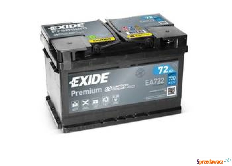 Akumulator 72Ah 720A Exide Premium - darmowy... - Akumulatory - Białystok